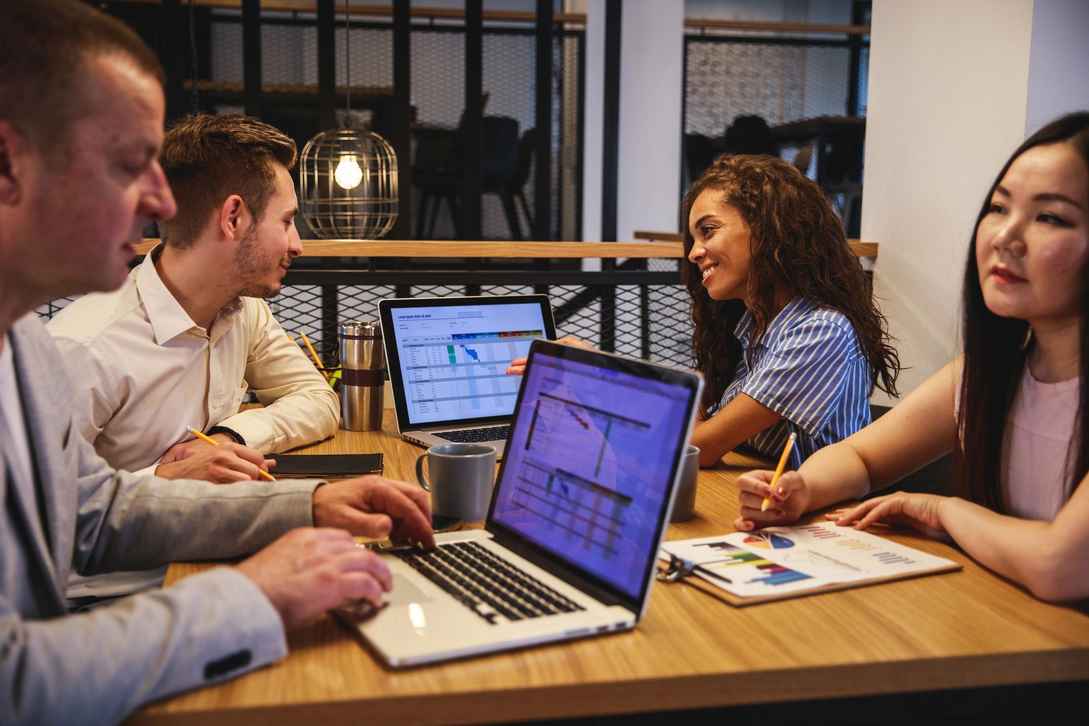 Business team meeting in a modern office